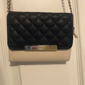 Steve Madden small quilted and chain crossbody